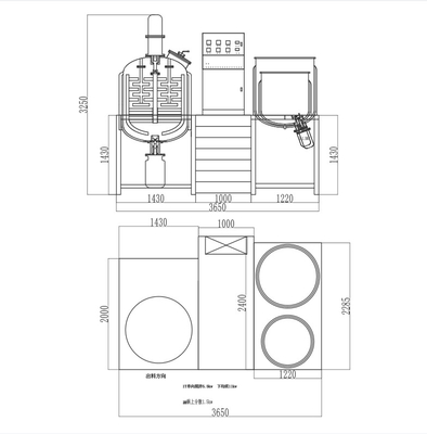 500L化妆奶油真空仿真同质混合器