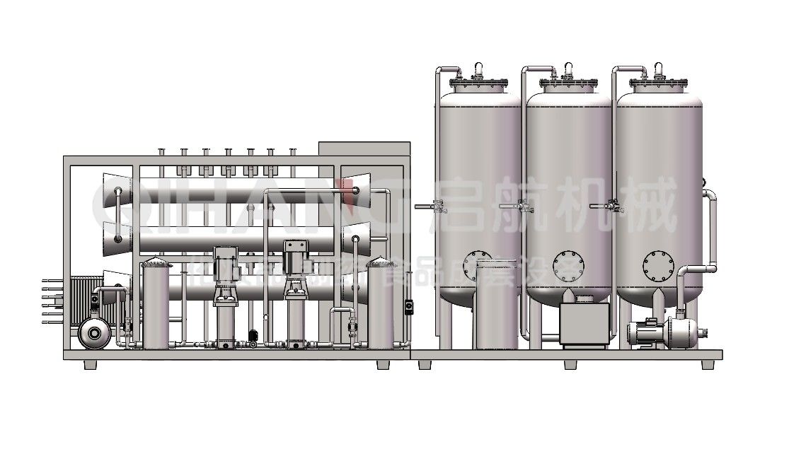 Het UVmateriaal van de Het Waterbehandeling货车500LPH桶装RO voor酒店