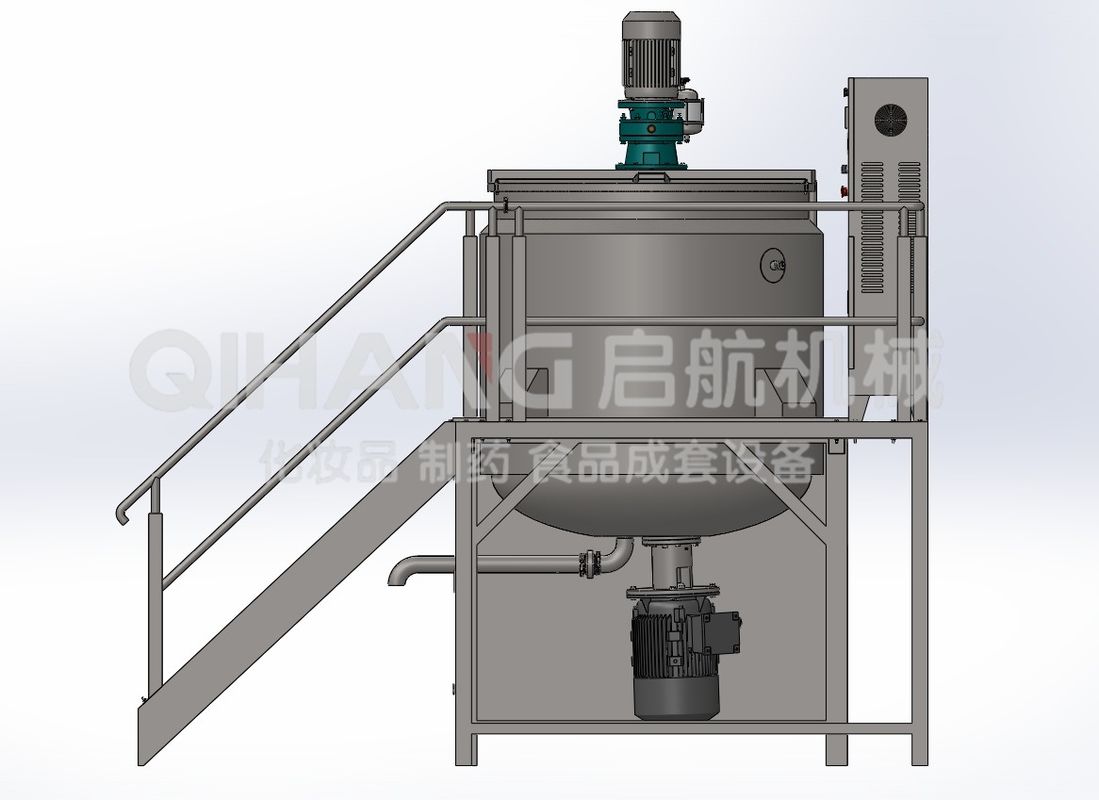 SUS316L日化蒸汽加热化妆品混合机