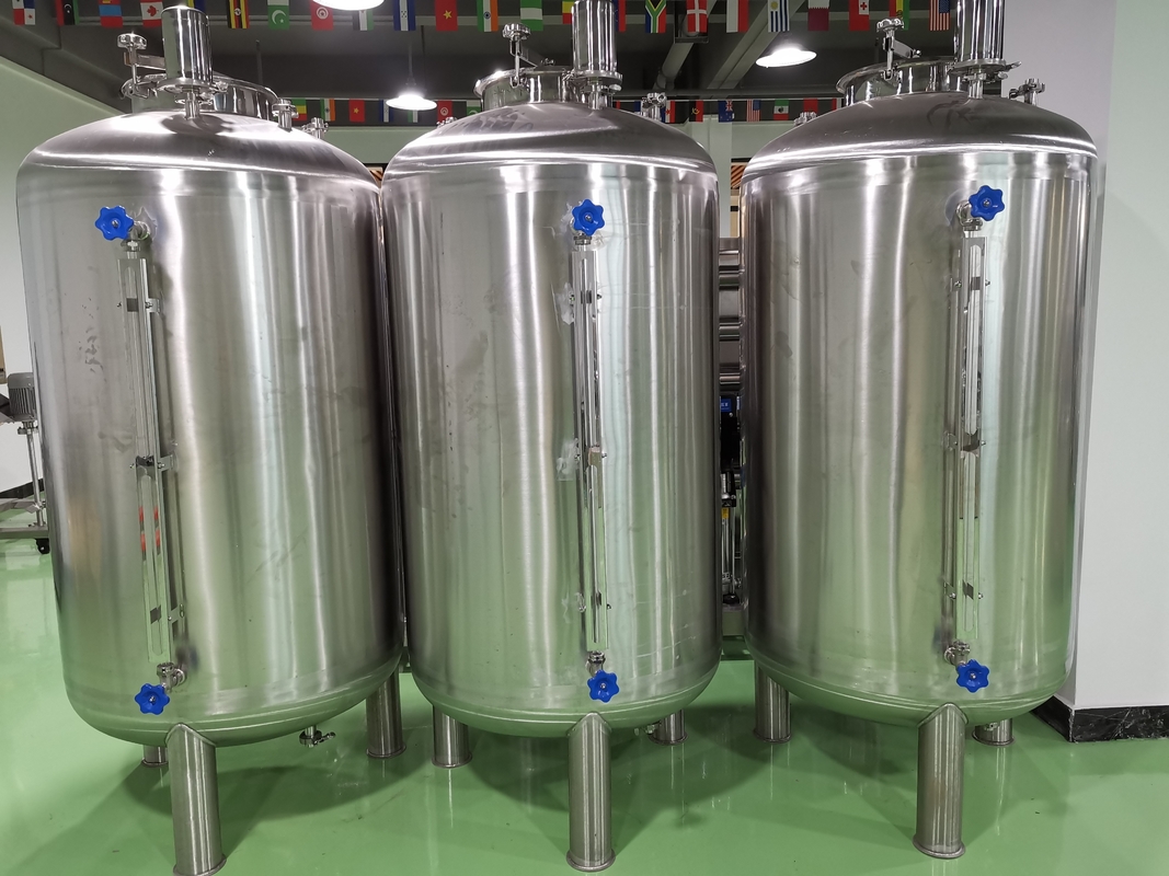 Tanque de armazenamento fixo cosmético rodado da cervejaria 500L