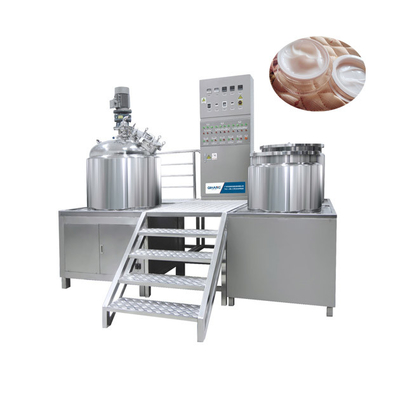 Máquina del mezclador de la loción 304 equipo de emulsión de acero inoxable del vacío de 110V 500L