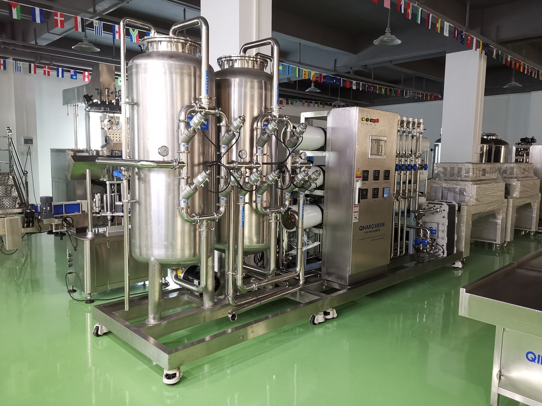 1000LPH SS การบำบัดน้ำระบบ Reverse Osmosis Anti Corrosive